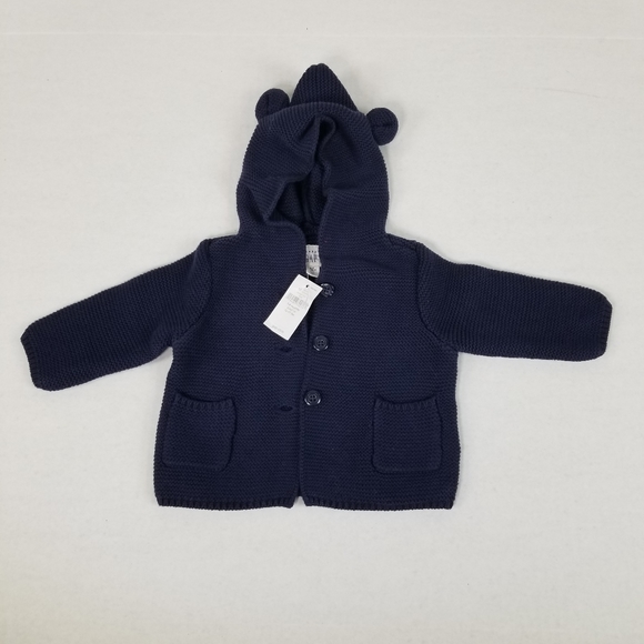 navy blue hooded sweater